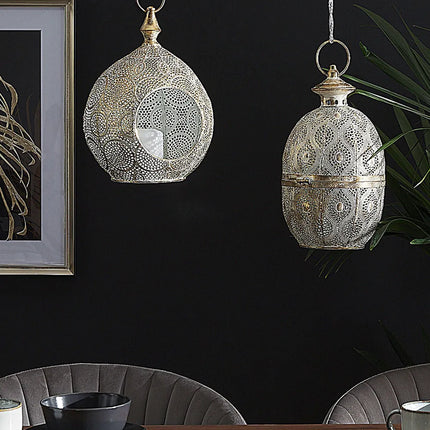 Lanterna AMORGOS Metal 34 cm Dourado