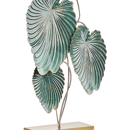 Acessório decorativo Folha SODIUM Metal Azul esverdeado