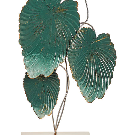 Acessório decorativo Folha SODIUM Metal Azul esverdeado