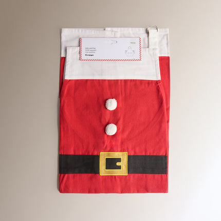 Avental natalício de algodão sustentável Noel Daddy