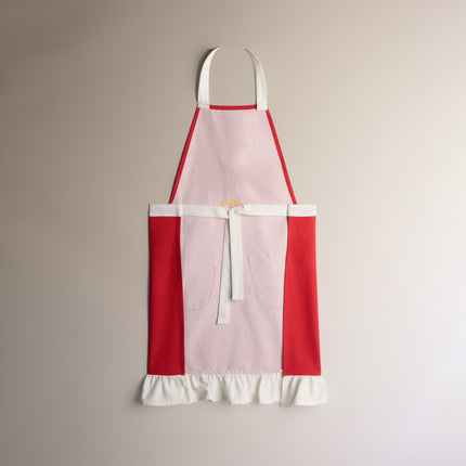Avental natalício de algodão sustentável Miss Santa