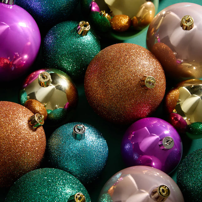 Conjunto de 24 Bolas Lisas com Bolsa - Multicolor