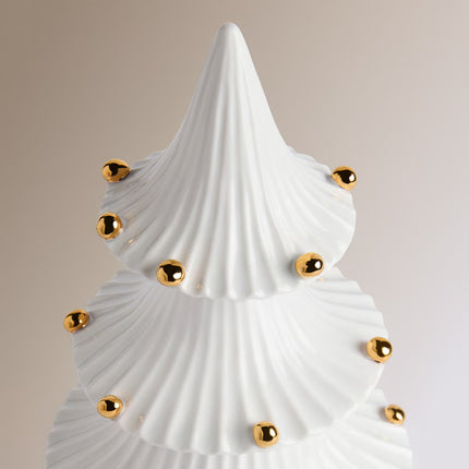 Figura Árvore de Cerâmica com 5 Luzes LED Nata