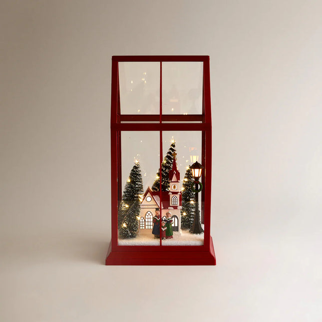 Figura Estufa de Cristal com 20 Luzes LED Natal