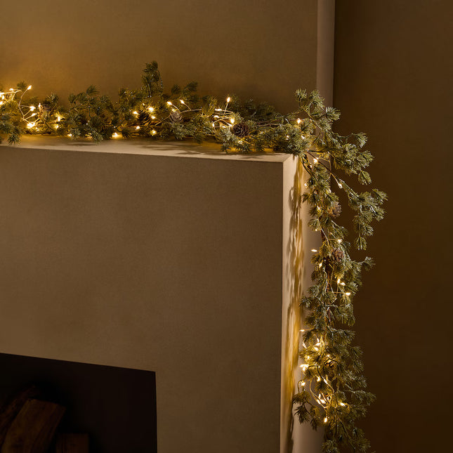 Grinalda Decorativa Ramo com 120 Luzes LED Natal