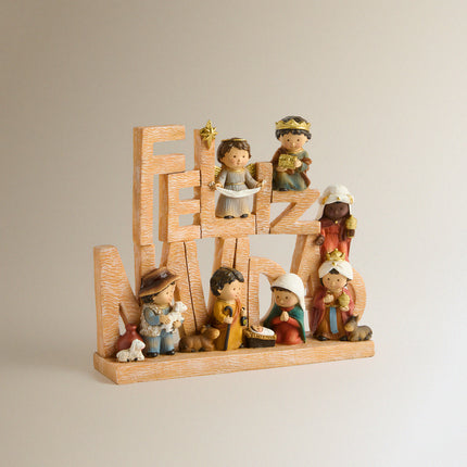 Figura Infantil Presépio Feliz Natal