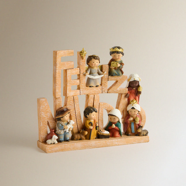Figura Infantil Presépio Feliz Natal