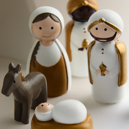 Conjunto de Figuras Infantis Presépio Natal